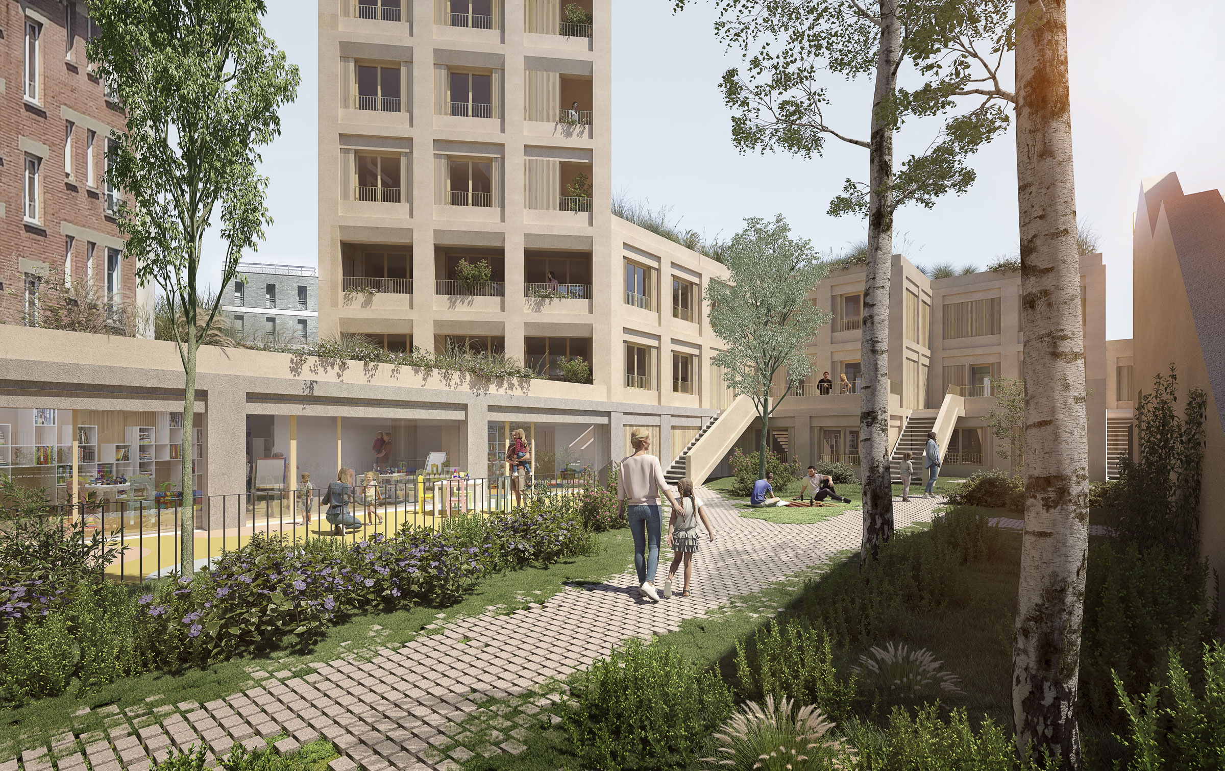 Résidentiel familial et co-living, Chaville